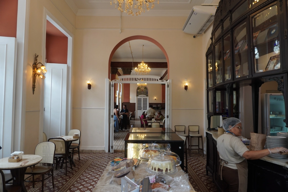 Café Comércio, vista interna